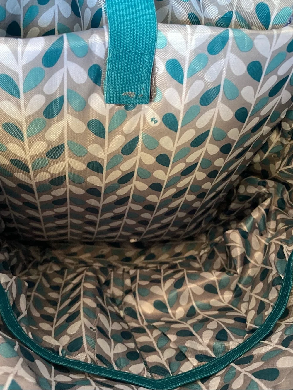 Fisher-Price Diaper Bag with Instant Wipe Access Changing Pad Insulated Teal